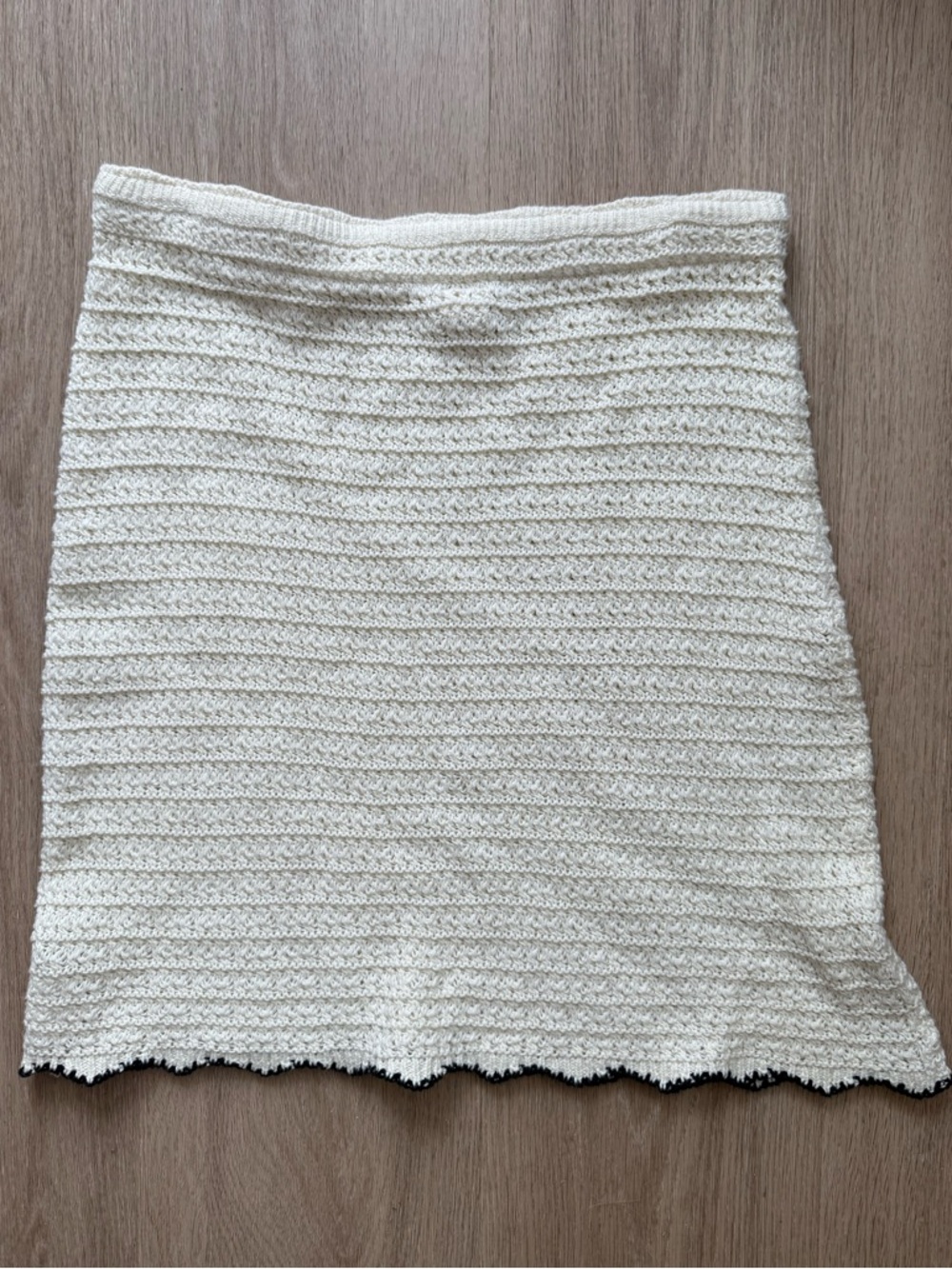 Urban Outfitters Crochet Scallop Trim Skirt